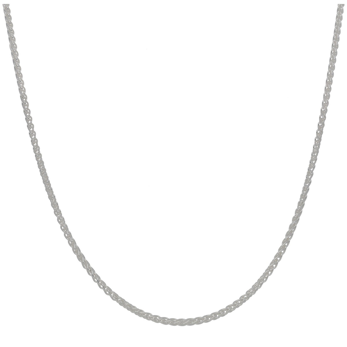 New Sterling Silver 1.8mm Spiga Chain 18"