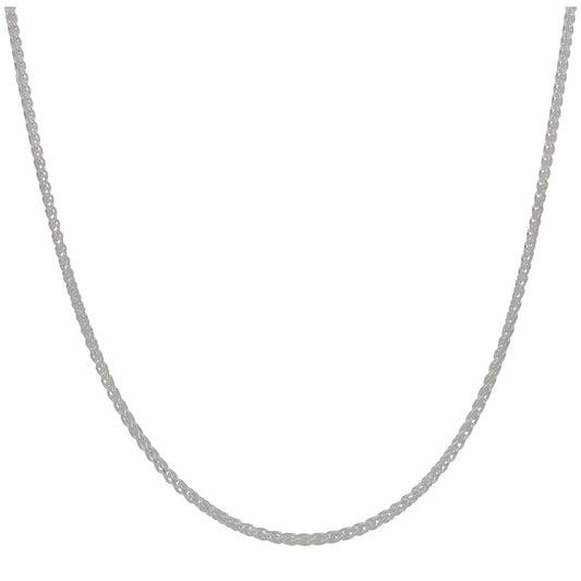 New Sterling Silver 1.8mm Spiga Chain 18"