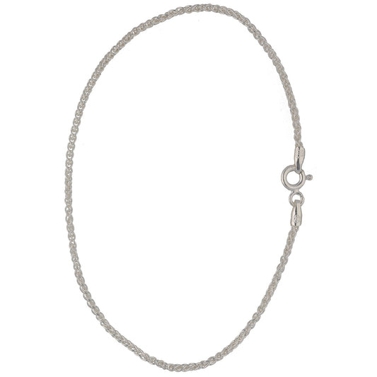 New Sterling Silver 1.5mm Spiga Bracelet