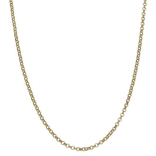 New 9ct Gold 2.3mm Round Belcher Chain 22"