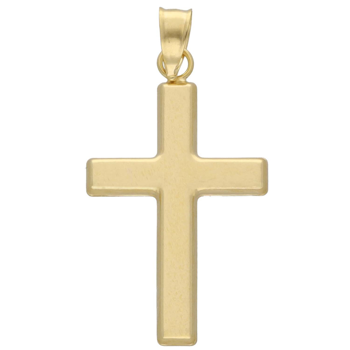 New 9ct Gold Cross Pendant 25mm