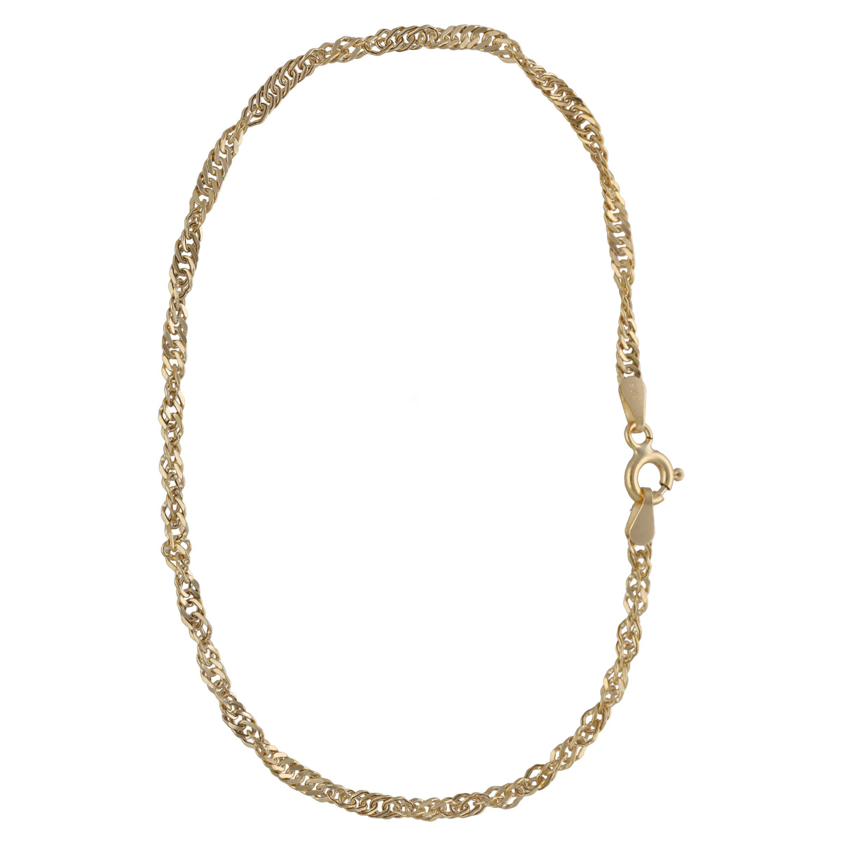 New 9ct Gold Singapore Bracelet