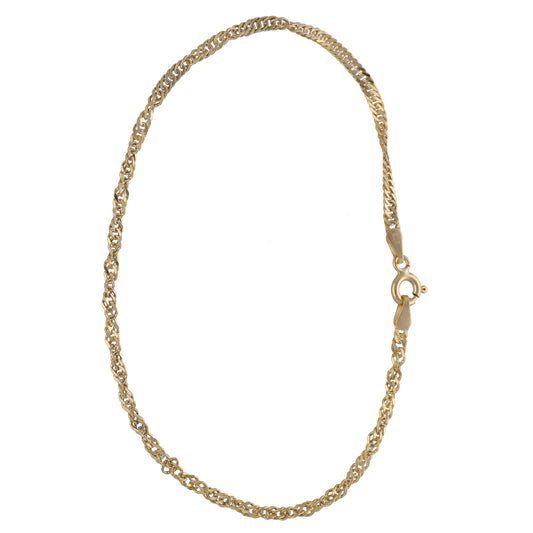 New 9ct Gold Singapore Bracelet