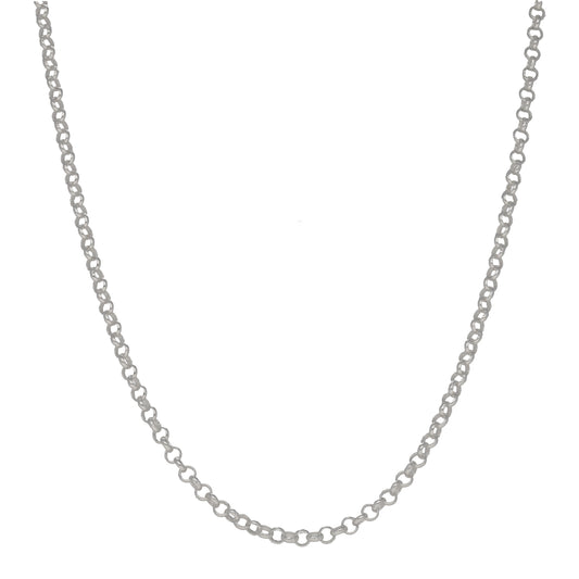 New Sterling Silver 3mm Round Belcher Chain 22"