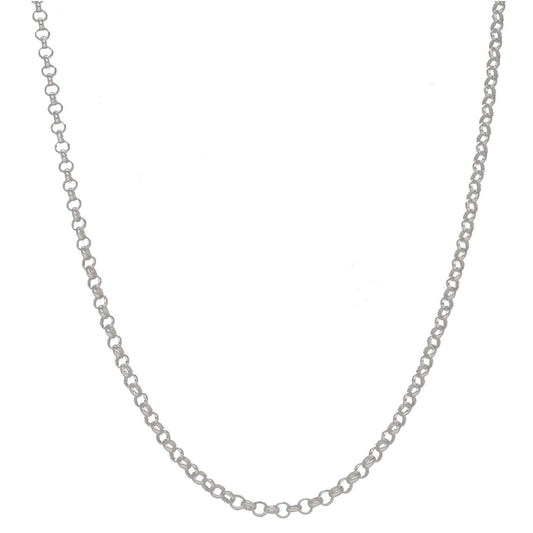 New Sterling Silver 3mm Round Belcher Chain 22"