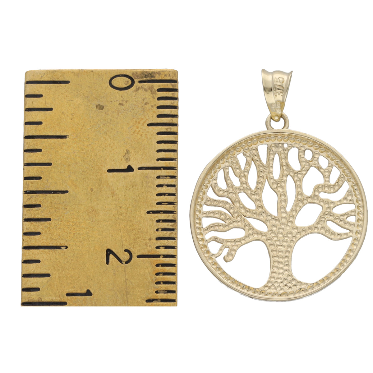 New 9ct Bi-Colour Gold Tree Of Life Pendant
