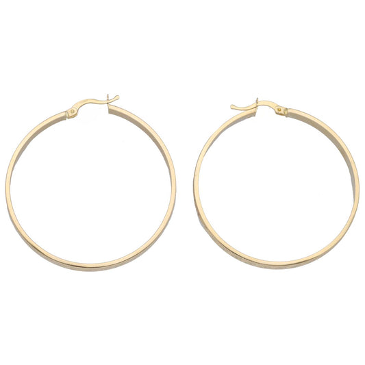 New 14ct Gold Hoop Earrings