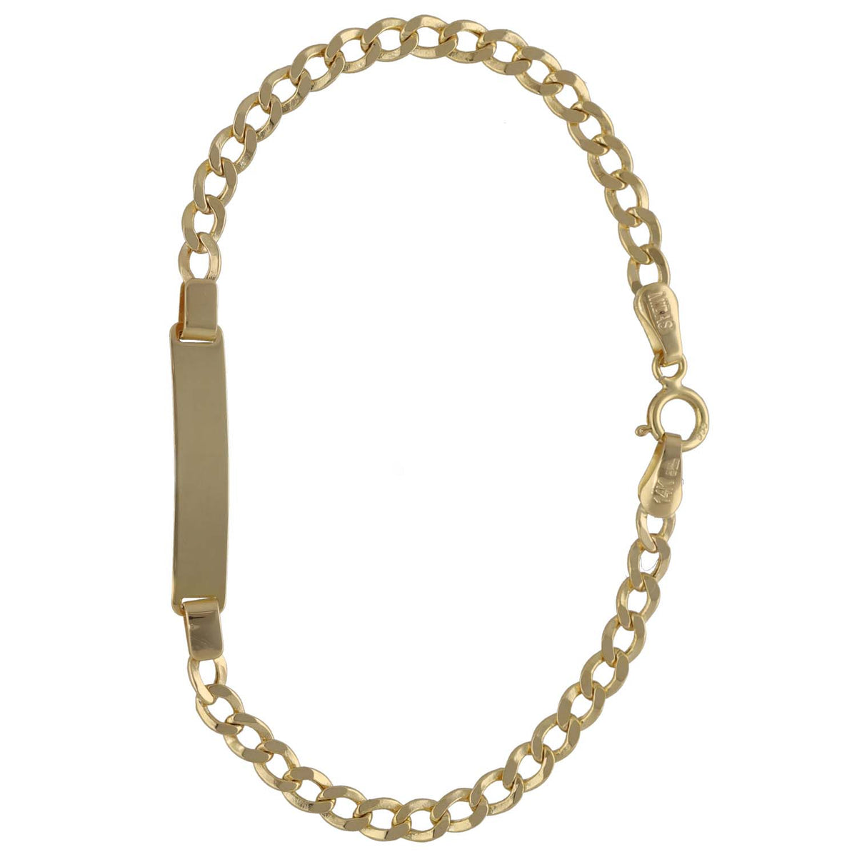 New 14ct Gold Classic ID Bracelet