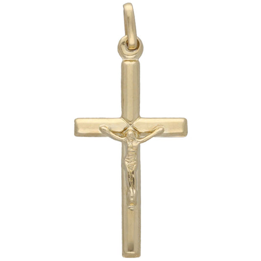 New 14ct Gold Crucifix Pendant