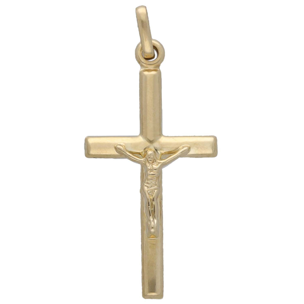 New 14ct Gold Crucifix Pendant