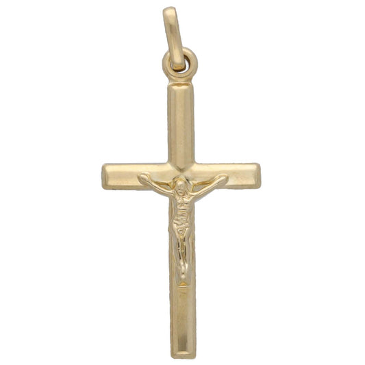 New 14ct Gold Crucifix Pendant
