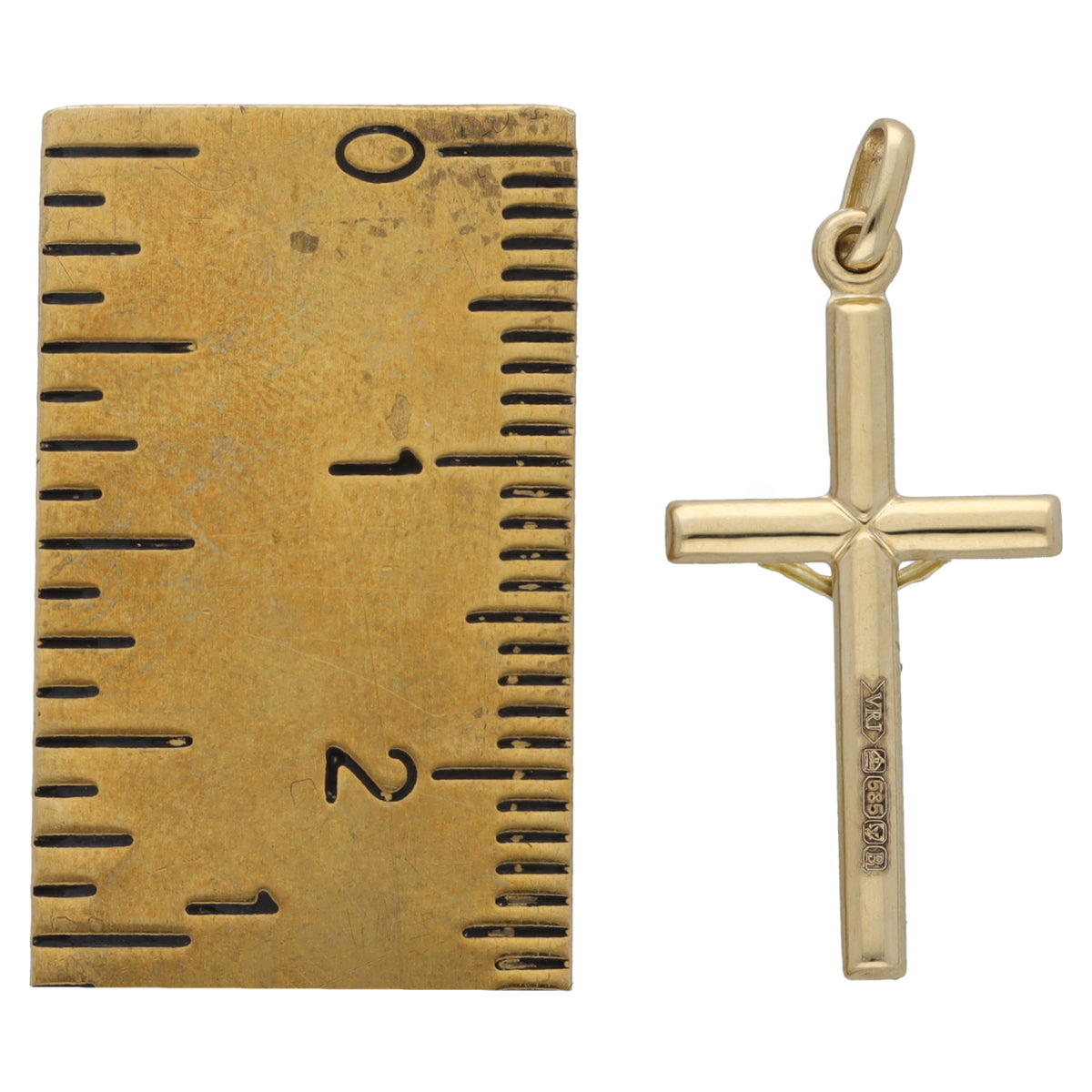 New 14ct Gold Crucifix Pendant