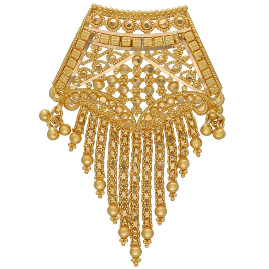 New 22ct Gold Filigree Fringe Pendant