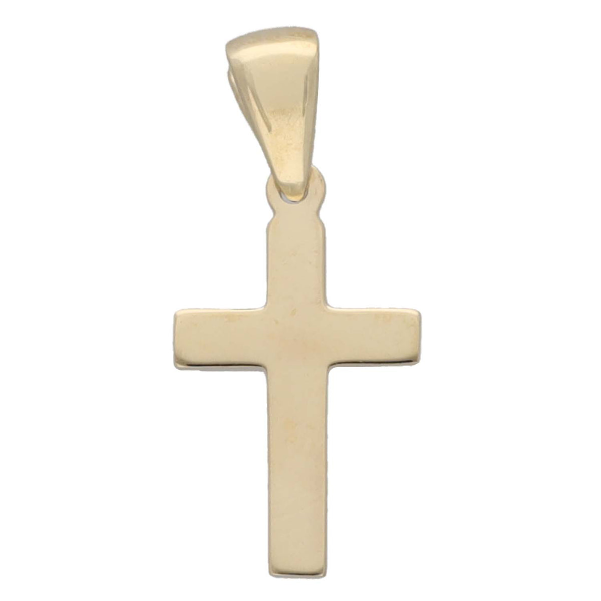 New 9ct Gold Plain Polished Cross Pendant