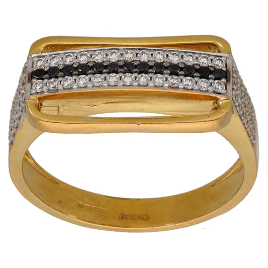 22ct Gold Imitation Gems Alternative Ring Size T