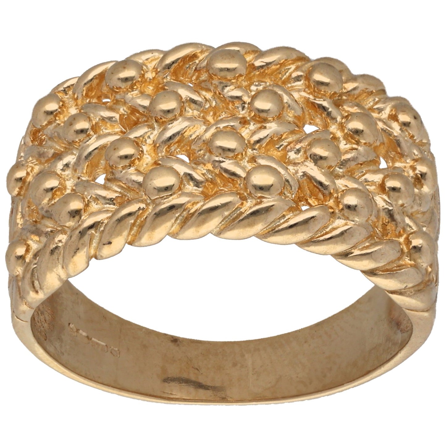 9ct Gold Keeper Ring Size V