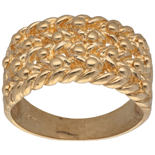 9ct Gold Keeper Ring Size V