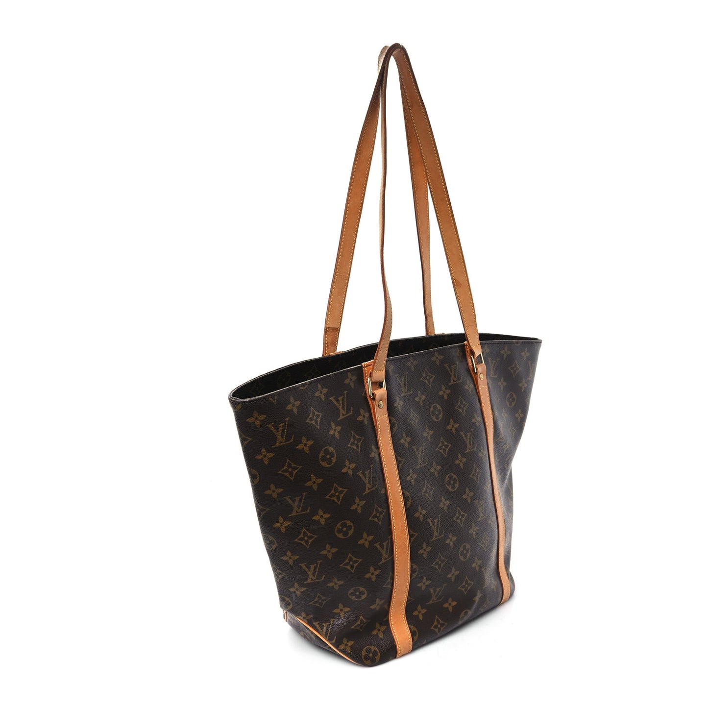 Louis Vuitton Sac Shopping Monogram Coated Canvas Bag - Brown