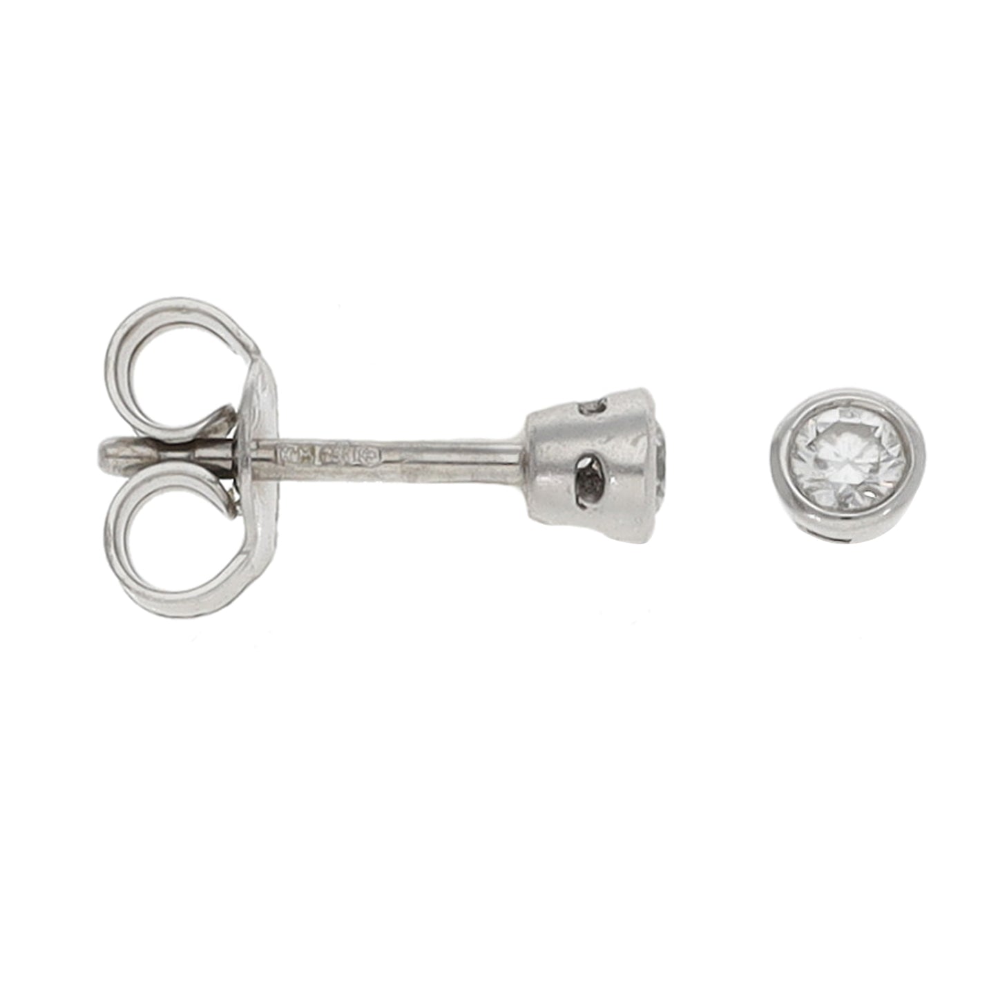 18ct White Gold 0.20ct Diamond Solitaire Earrings