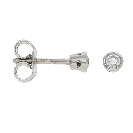 18ct White Gold 0.20ct Diamond Solitaire Earrings