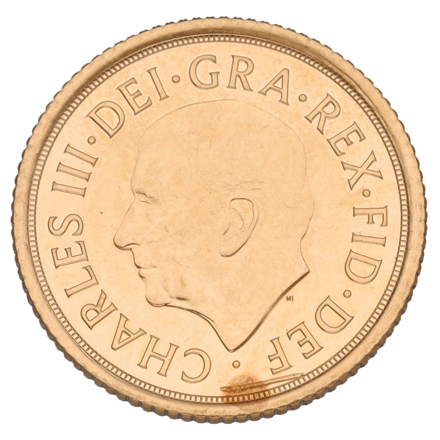 22ct Gold King Charles III Half Sovereign Coin 2022