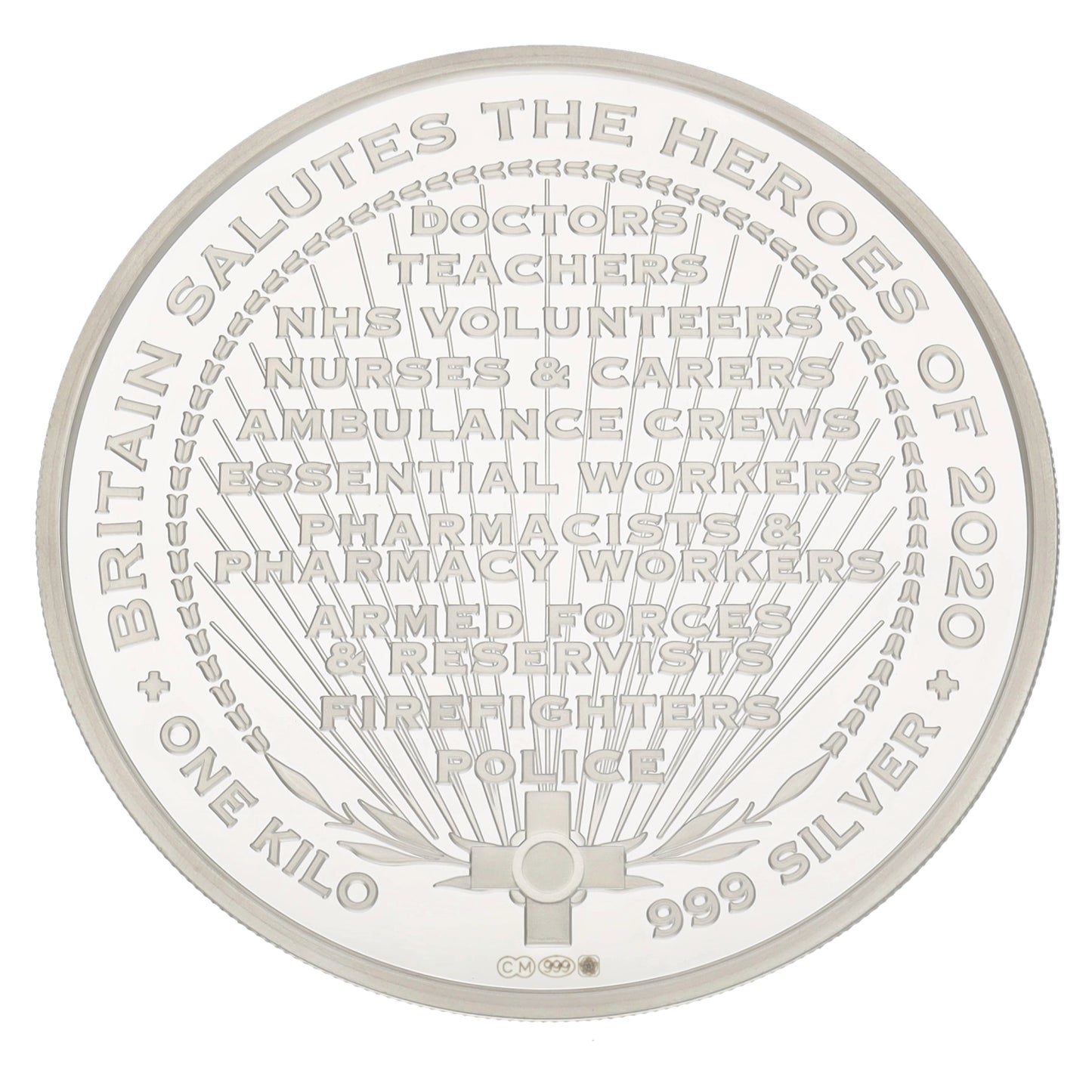 Fine Silver Britain Salutes The Heroes Of 2020 1kg Coin