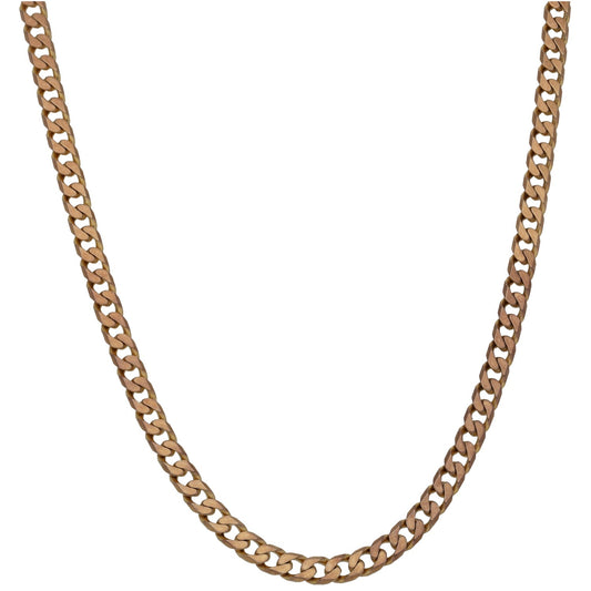 9ct Gold Curb Chain 18"