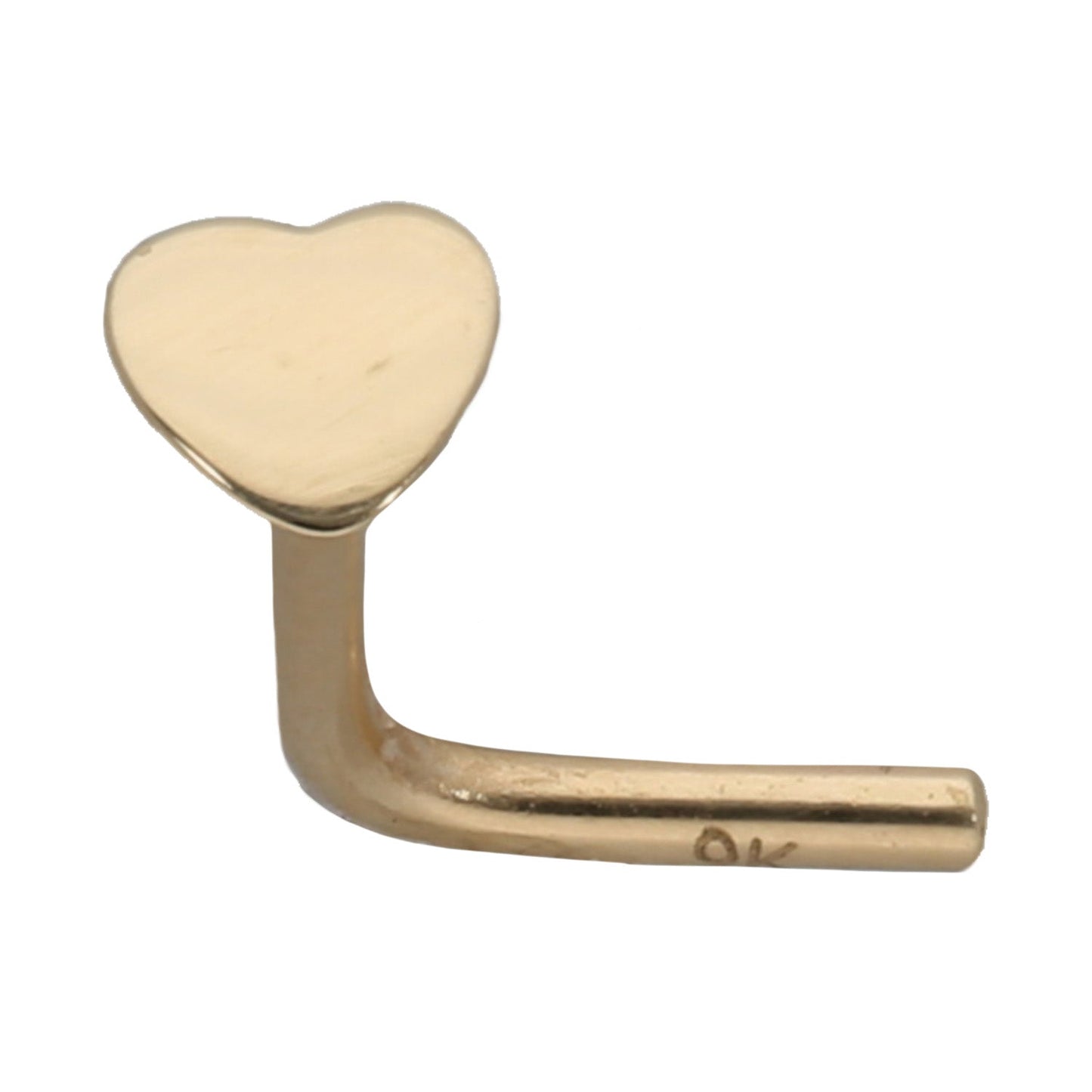 9ct Gold Love Heart Nose Stud