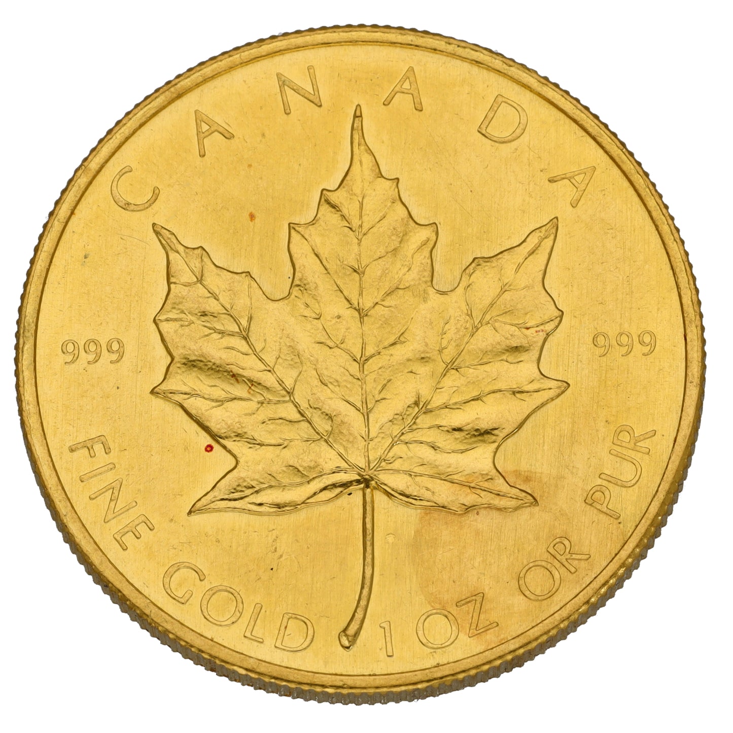 24ct Gold Canada Maple 1 OZ Coin 1981