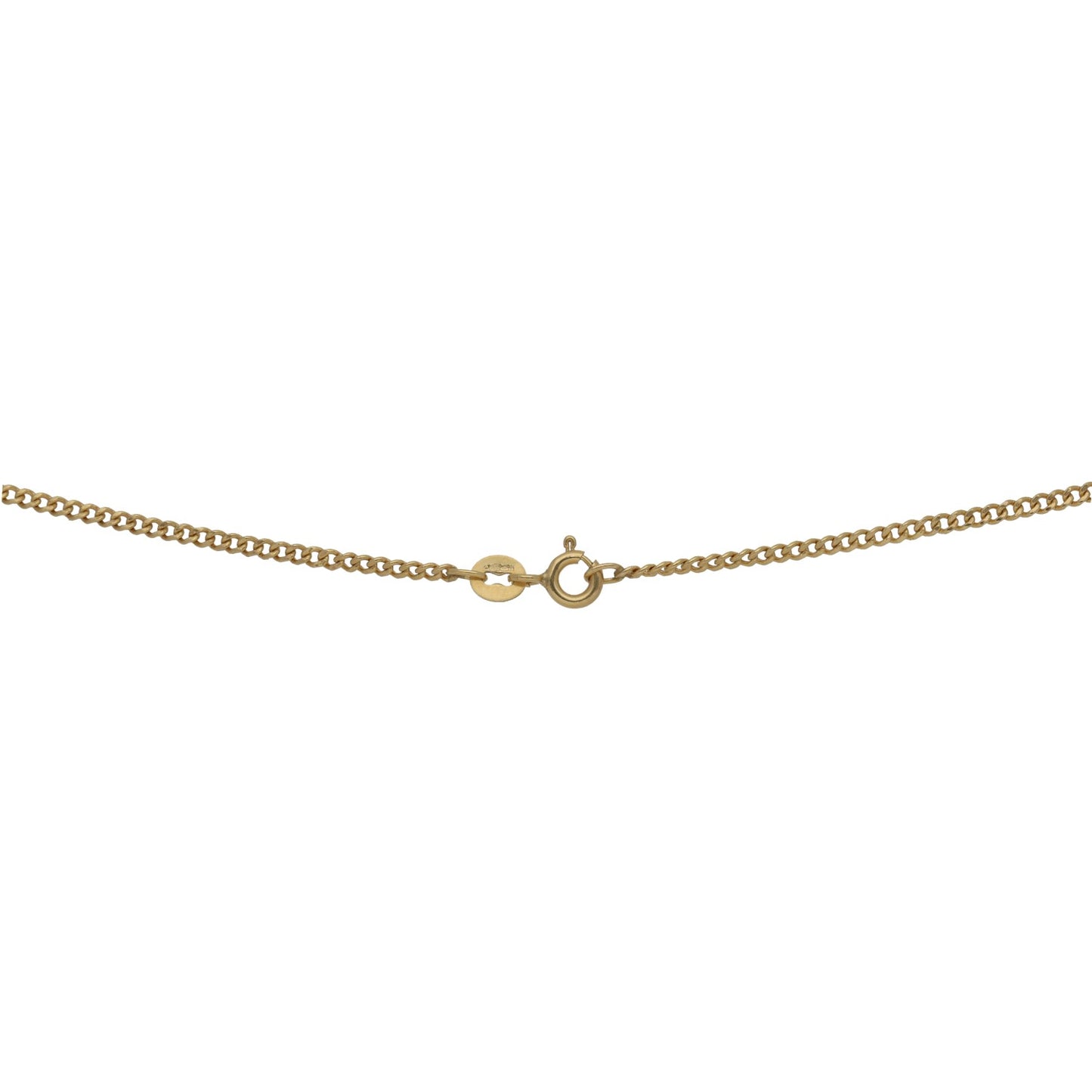 9ct Gold Curb Chain 18"