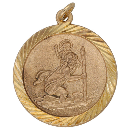 9ct Gold St Christopher Pendant