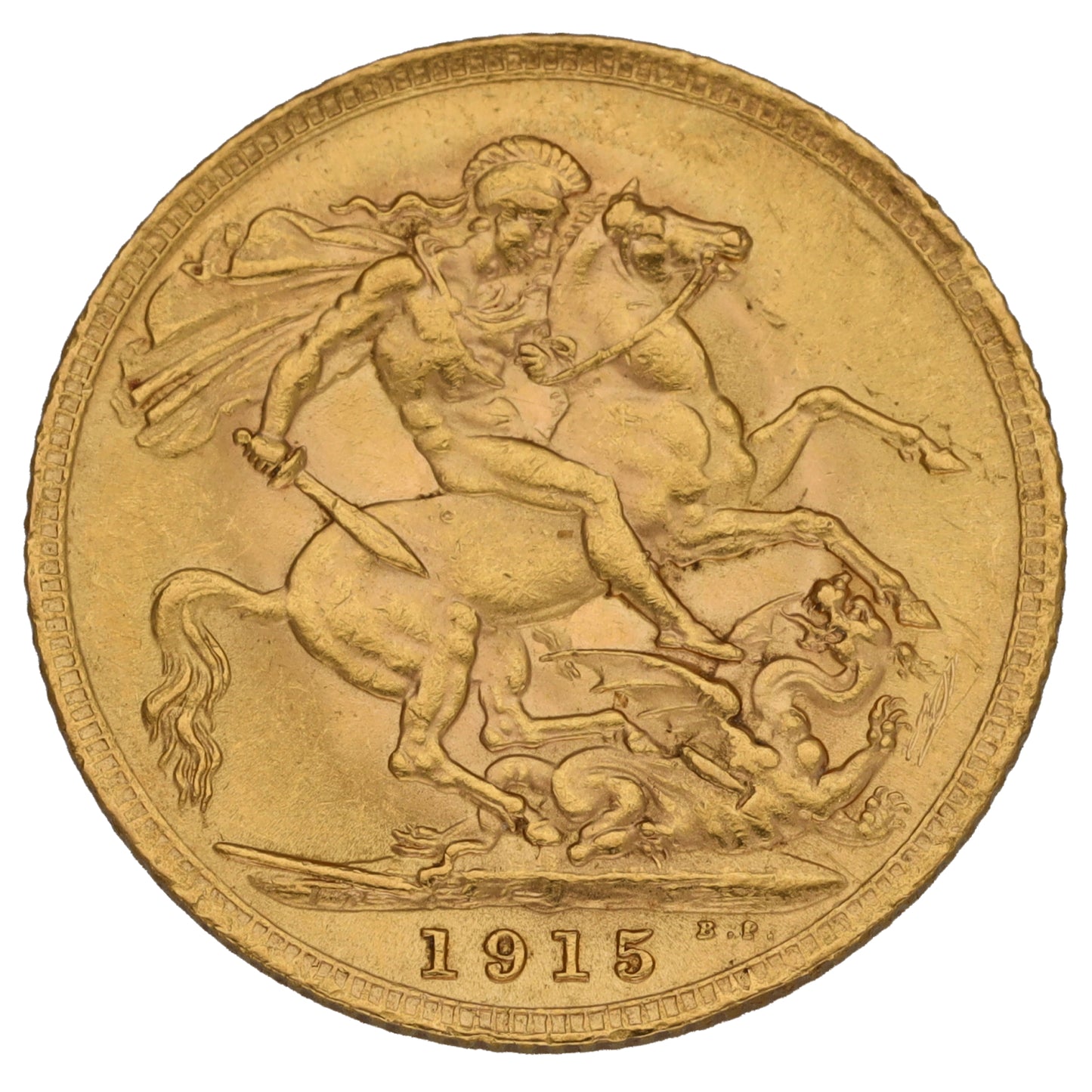 22ct Gold King George V Full Sovereign Coin 1915