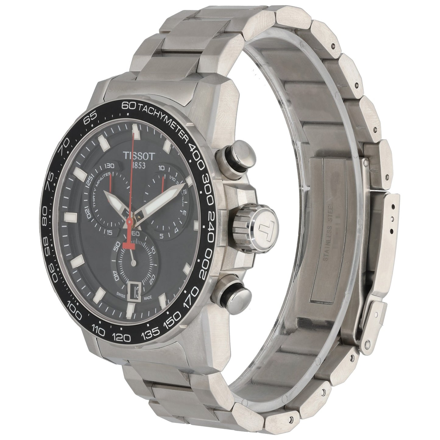 Tissot Supersport Chrono T125617A, black dial, front angle image
