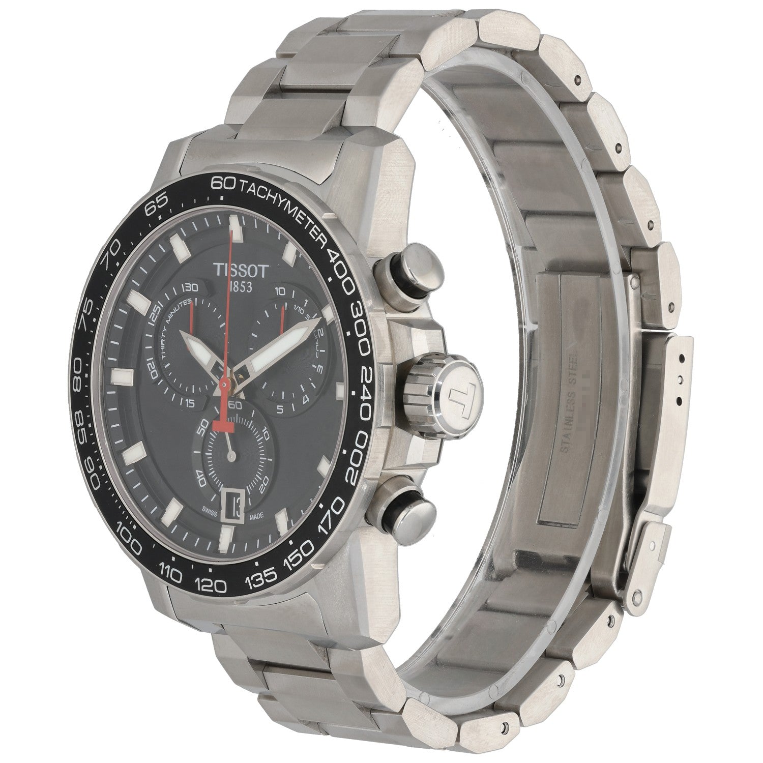 Tissot Supersport Chrono T125617A, black dial, front angle image
