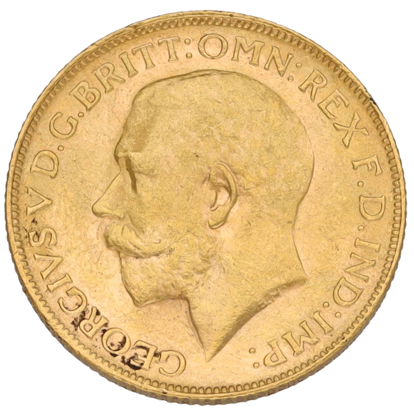 22ct Gold King George V Full Sovereign Coin 1921