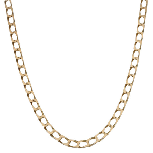 9ct Gold Curb Chain 20"