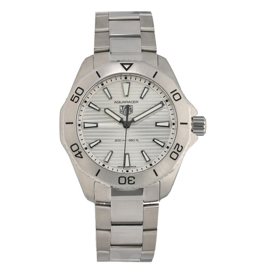 Tag Heuer Aquaracer WBP1111-2, stainless steel, silver dial, baton hour markers