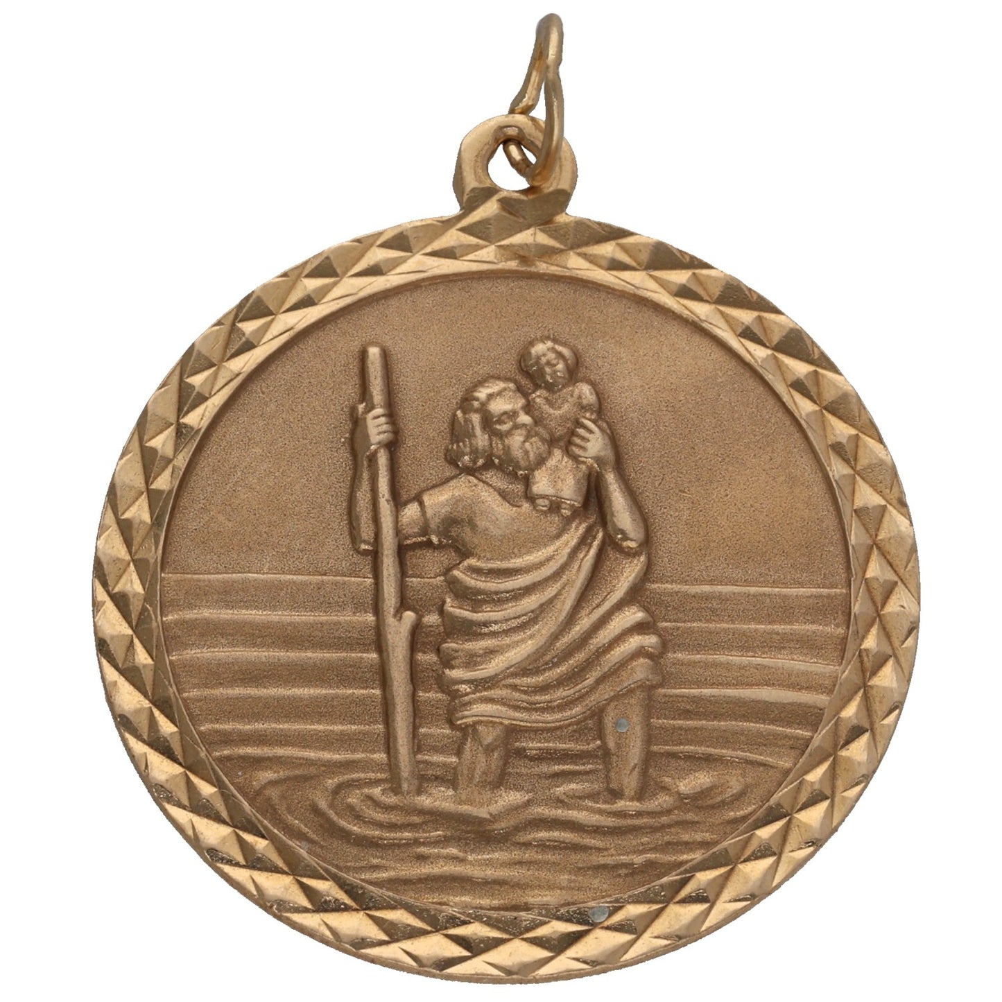 9ct Gold St Christopher Pendant