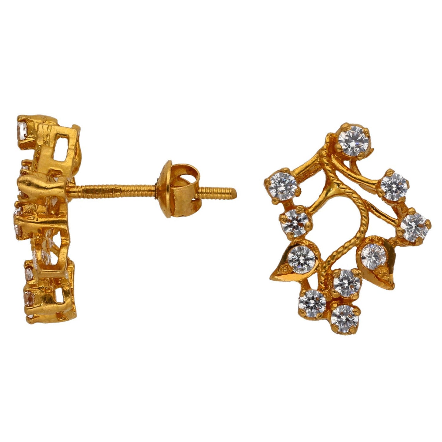 22ct Gold Cubic Zirconia Earrings & Pendant Set