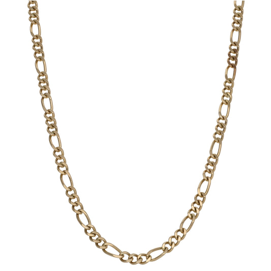9ct Gold Figaro Chain 18"