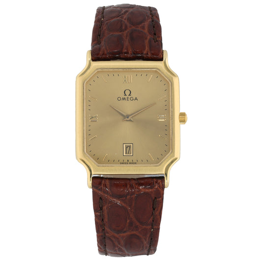 Omega De Ville 196.980 26mm Gold Watch