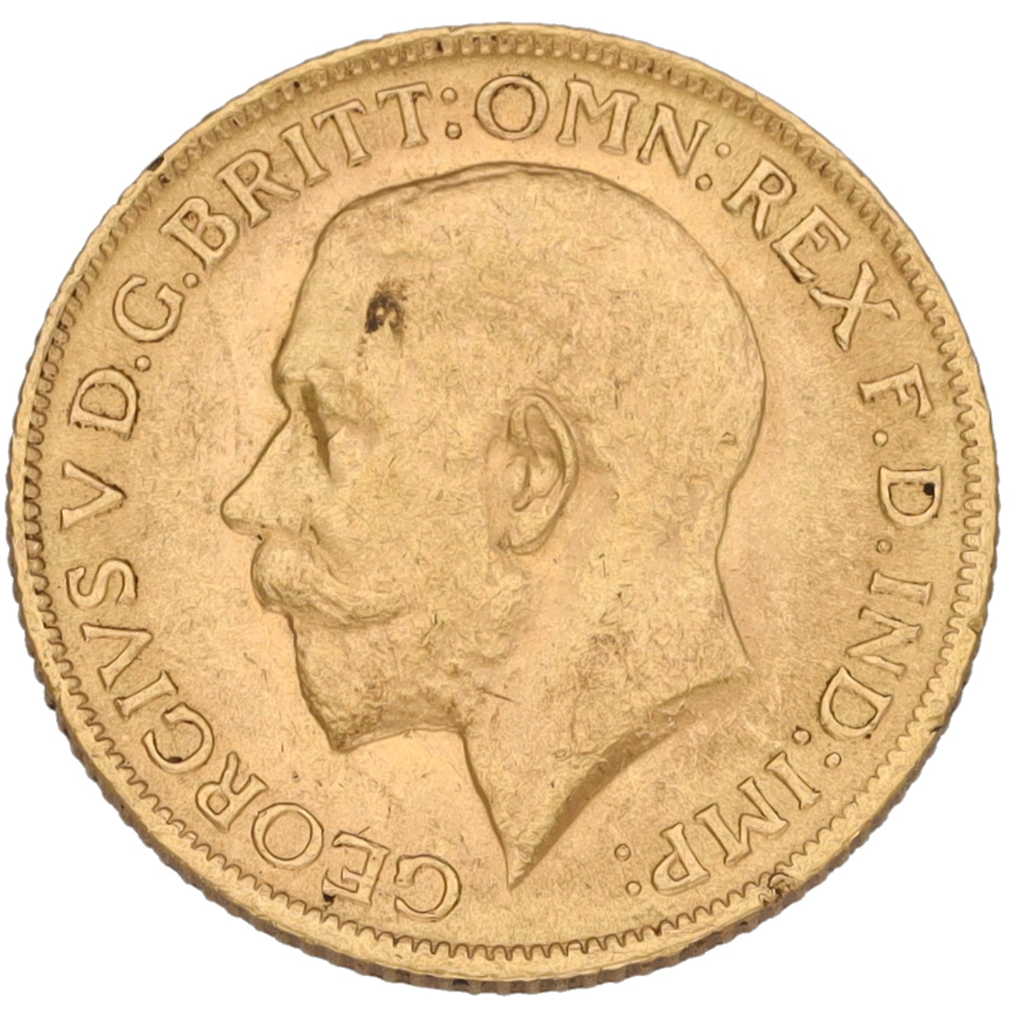 22ct Gold King George V Full Sovereign Coin 1913