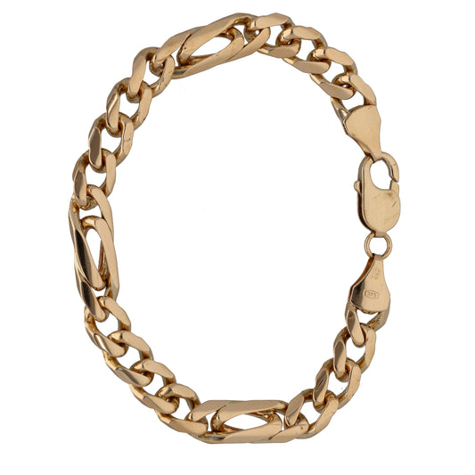 9ct Gold Figaro Bracelet