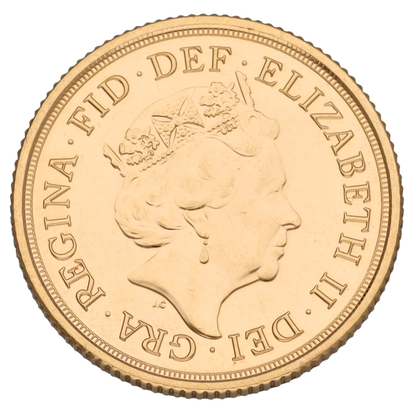 22ct Gold Queen Elizabeth II Full Sovereign Coin 2022