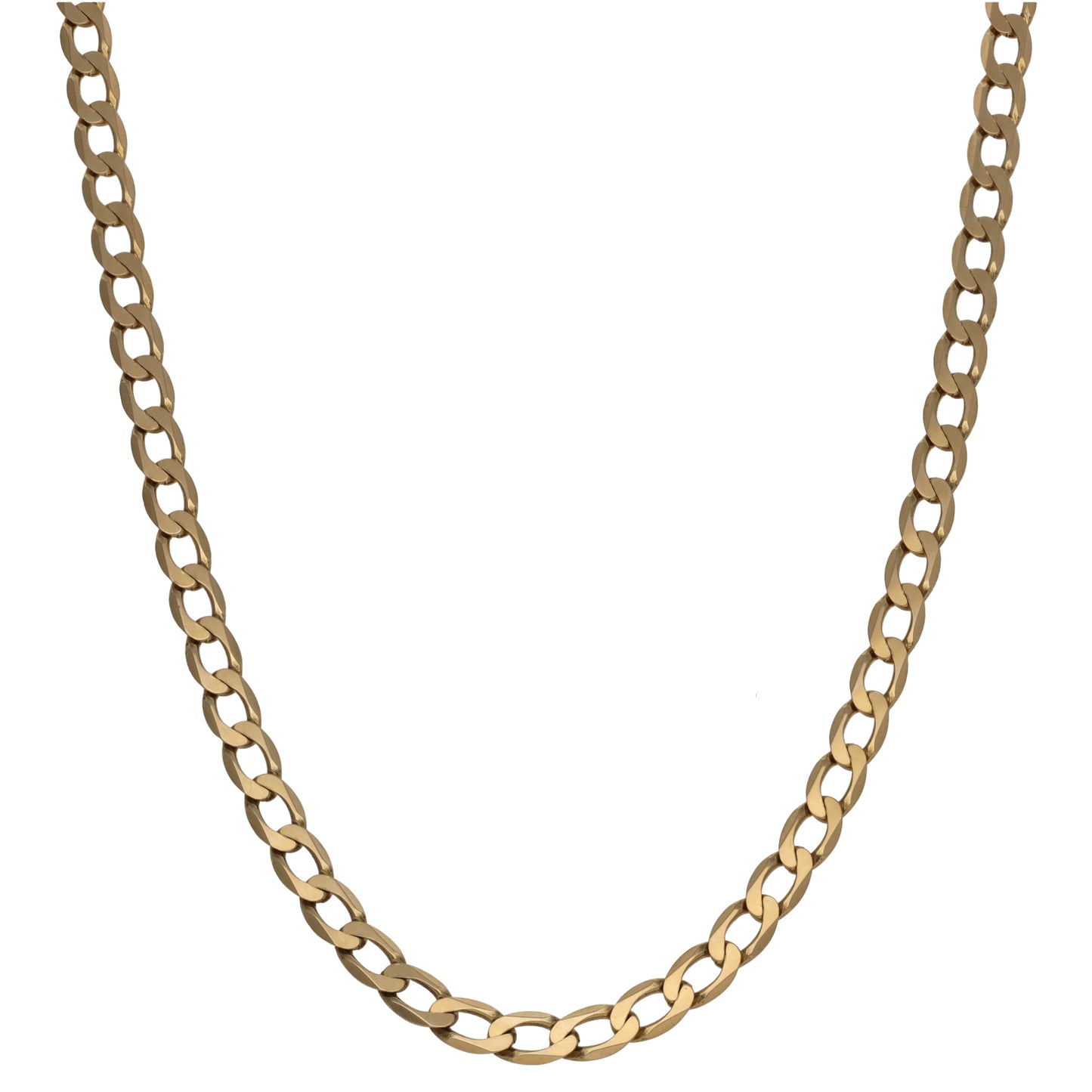 9ct Gold Curb Chain 20"