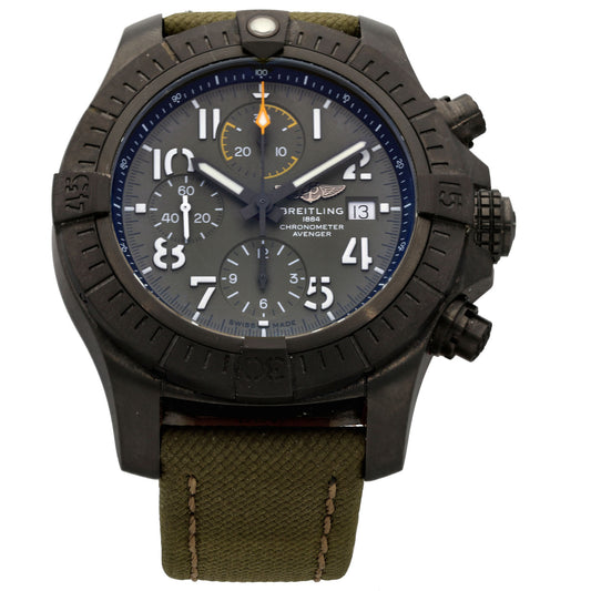 Breitling Avenger V13317 45mm DLC Titanium Watch