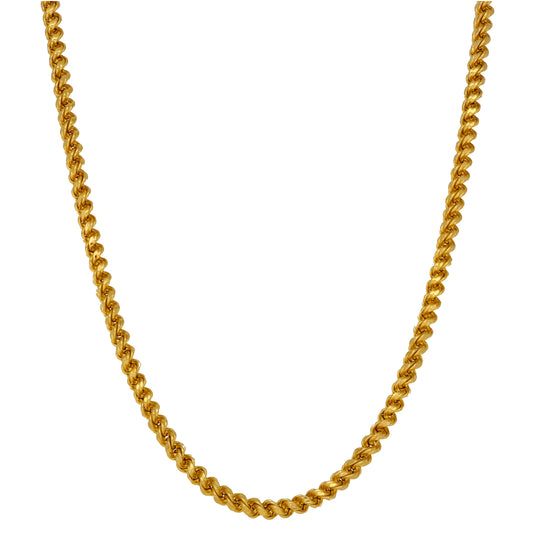 22ct Gold Rope Chain 24"