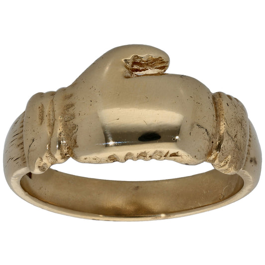 9ct Gold Boxing Glove Ring Size V