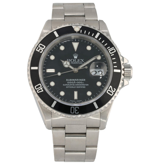 Rolex Submariner 16610 40mm Stainless Steel Watch