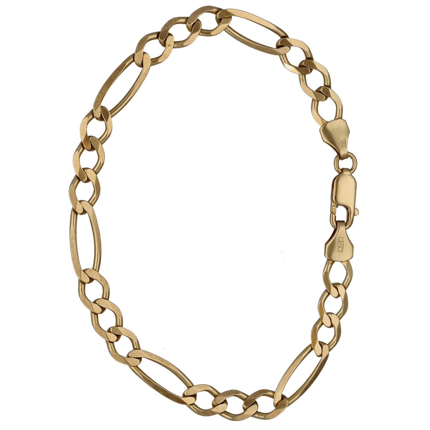 9ct Gold Figaro Bracelet